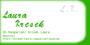 laura krcsek business card